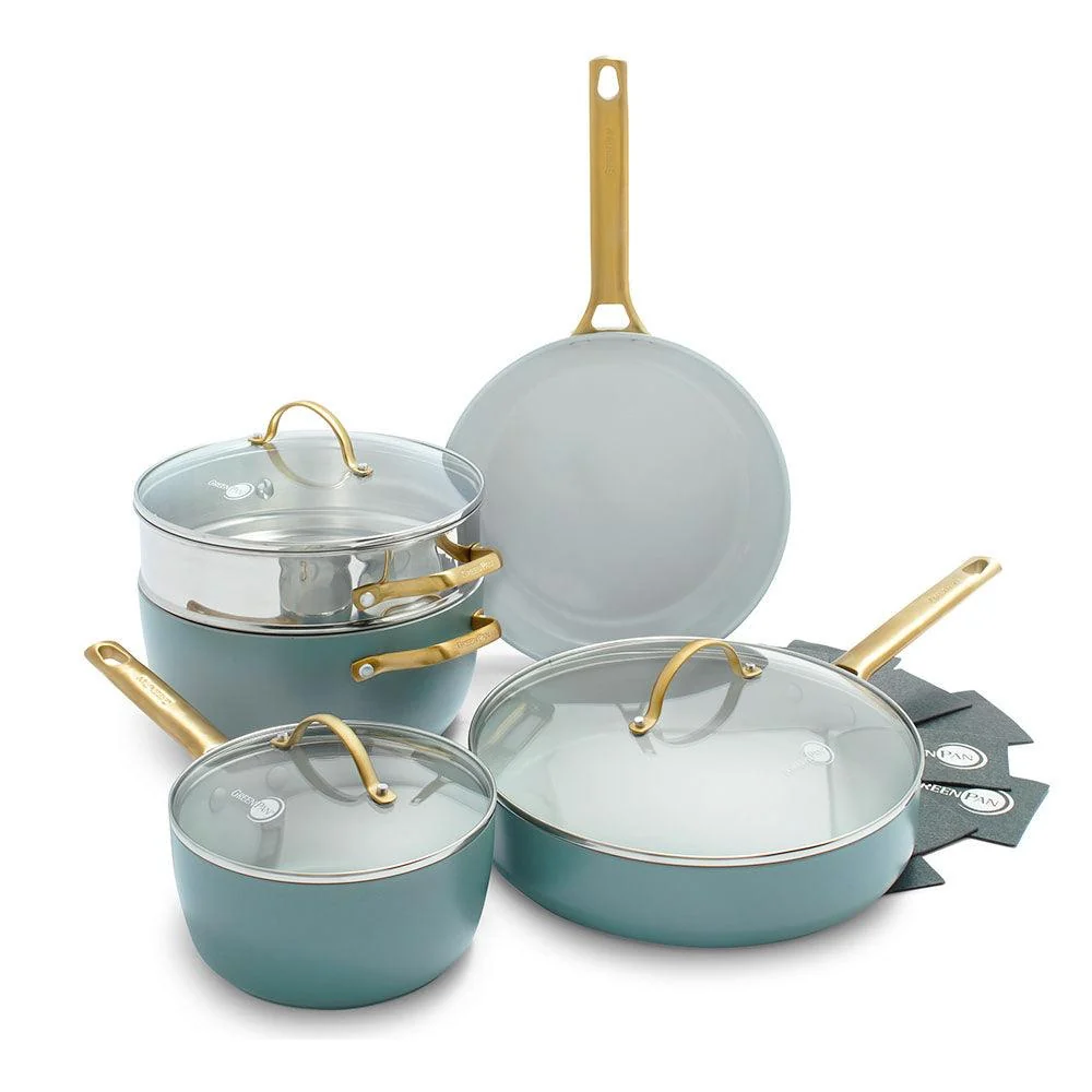 Greenpan Pannenset 10-delig 'Padova Skyblue' - Afbeelding 2