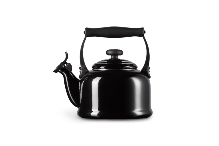 Le Creuset Fluitketel 2,1L Tradition 'Ebbenzwart' - Afbeelding 2