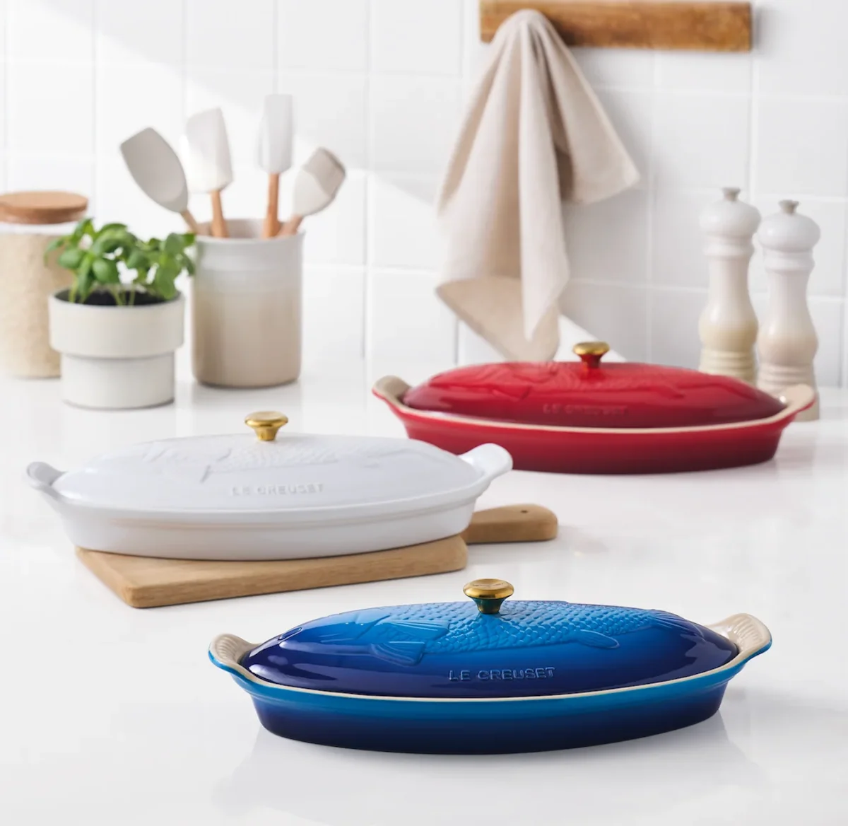 Le Creuset Ovenschaal Vis 'Kersenrood' - Afbeelding 8