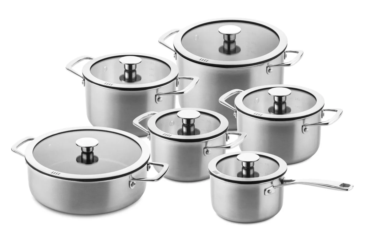 DUCQ Pannenset 6-delig Downdraft