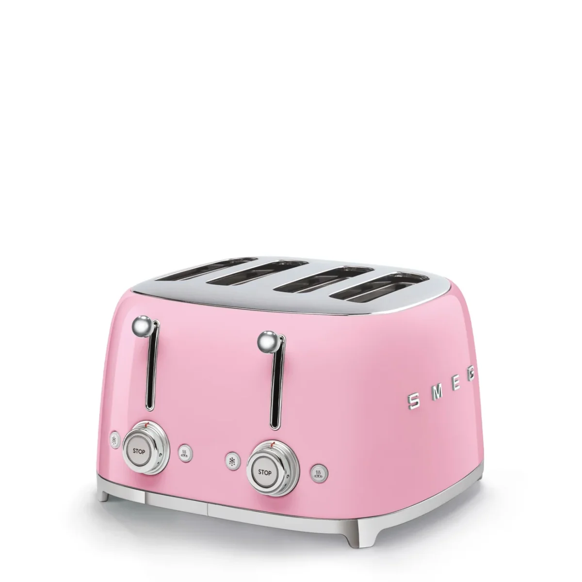 Smeg Broodrooster 4x4 'Roze' TSF03PKEU - Afbeelding 2