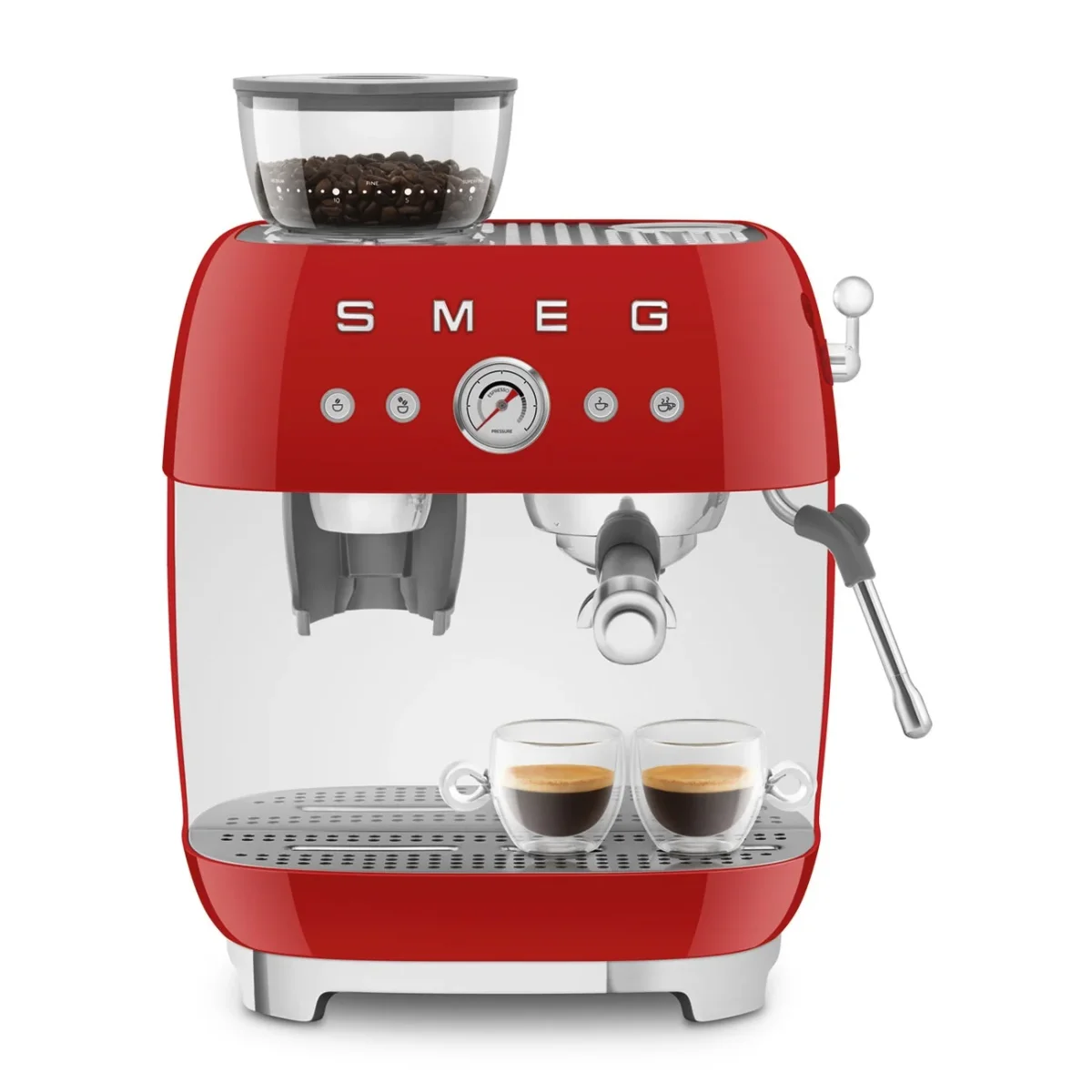 Smeg Espresso Koffiemachine 'Rood' EGF03RDEU - Afbeelding 9