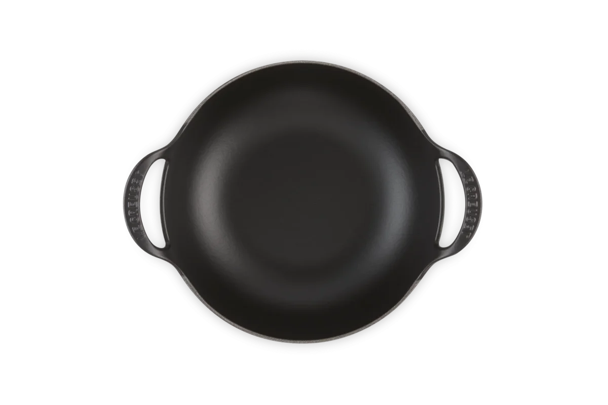 Le Creuset Balti Dish / Wok Signature Ø24cm / 2.7L 'Mat Zwart' - Afbeelding 4