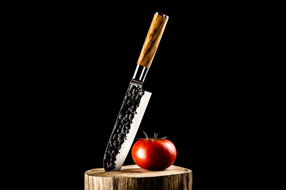 Forged Santokumes 18cm 'Olive' - Afbeelding 7